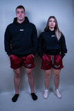 Burgandy Mesh Shorts